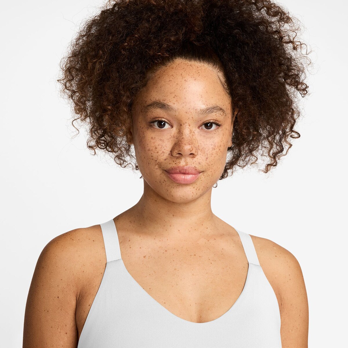 Top de Mulher Indy Suporte Médio Branco-3