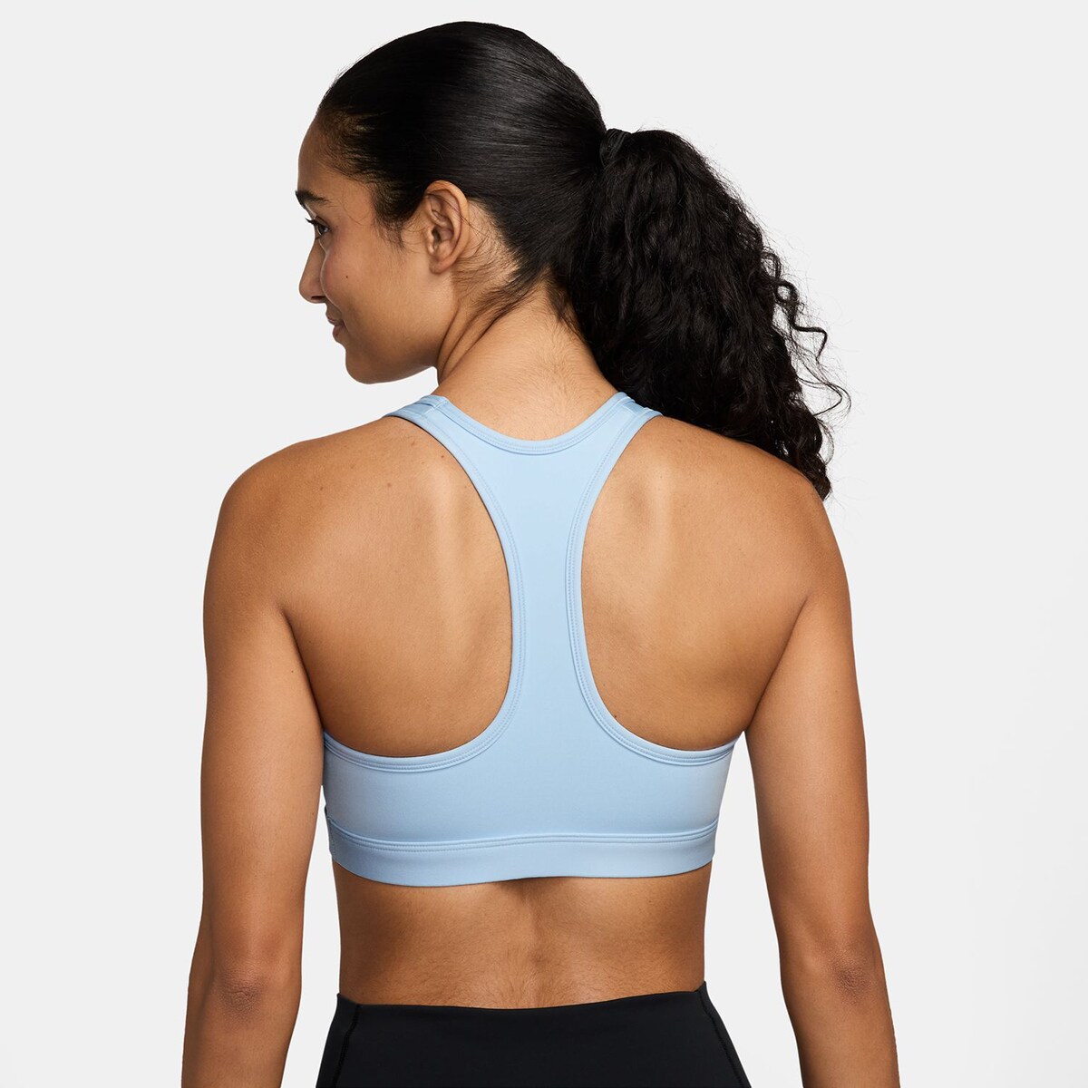 Top de Mulher Swoosh Medium Support Azul-2