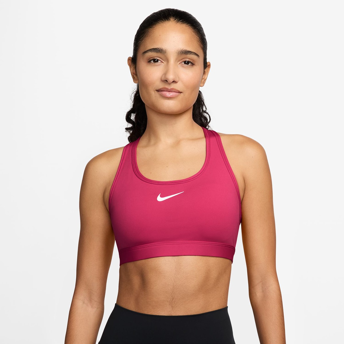Top de Mulher Swoosh Medium Support Rosa-1