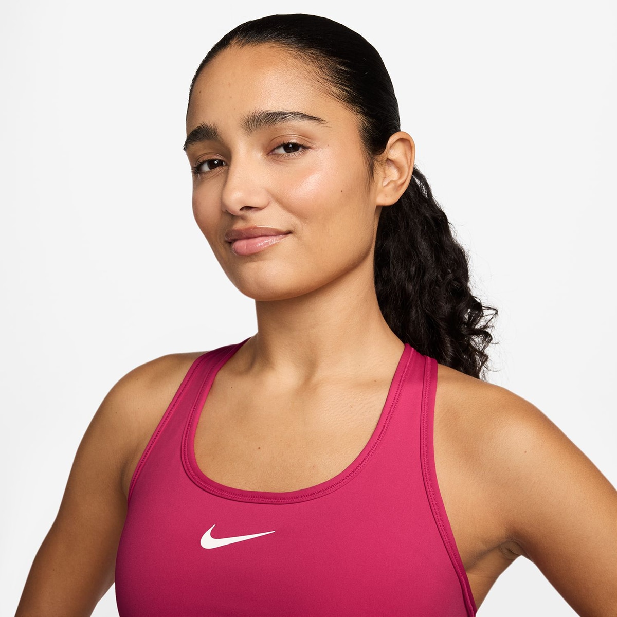Top de Mulher Swoosh Medium Support Rosa-3