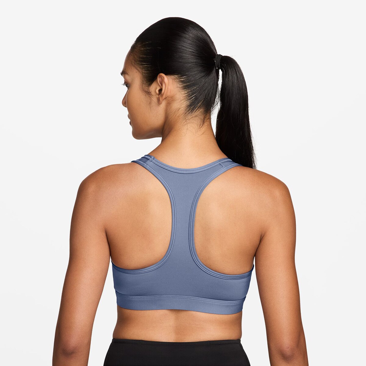 Top de Mulher Swoosh Medium Support Azul-2