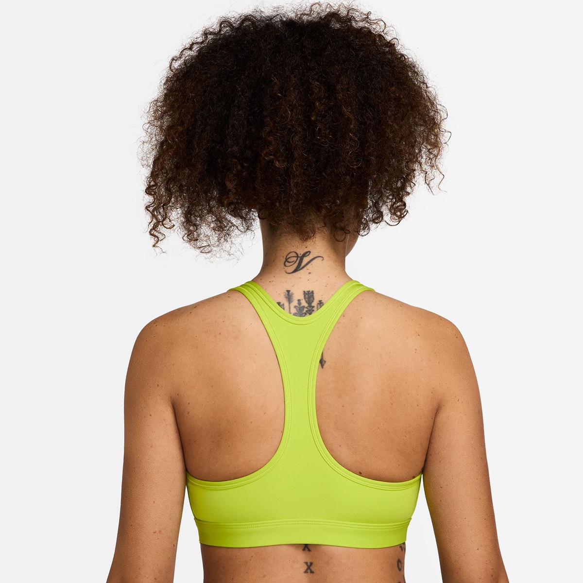 Top de Mulher Swoosh Light Support Amarelo-2