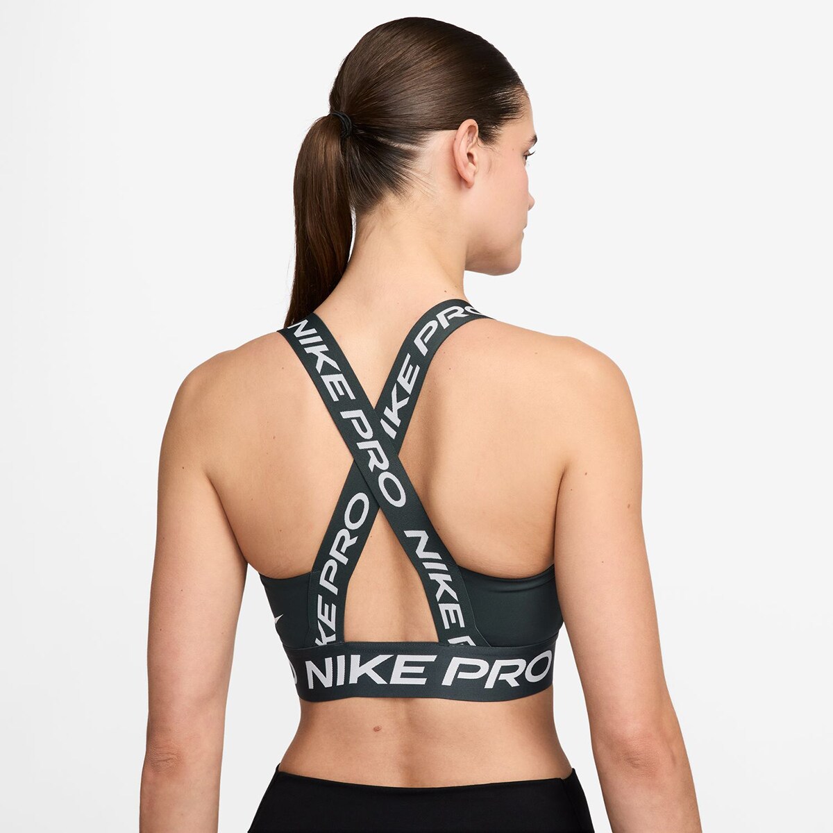 Top de mulher Pro Nike Verde-2