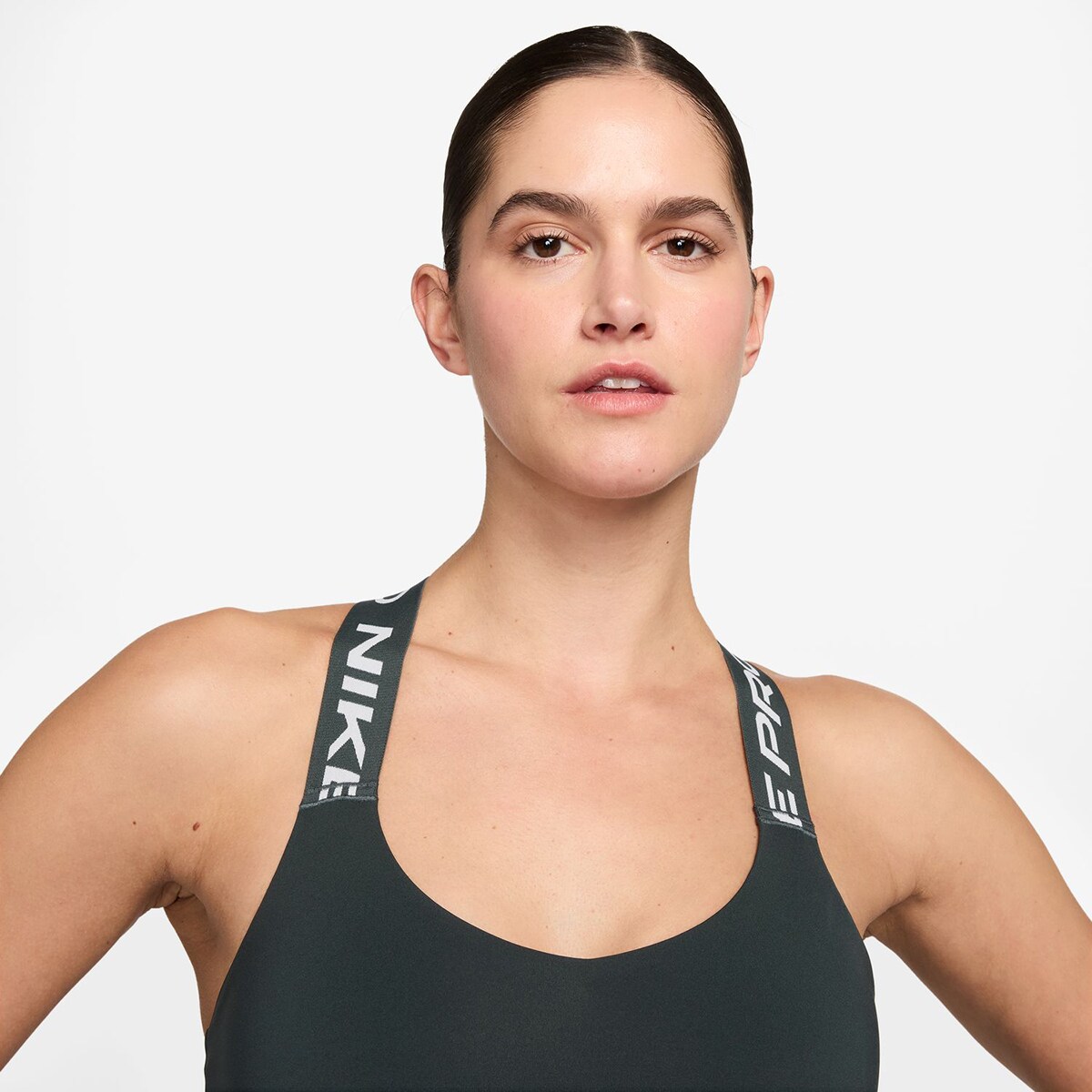 Top de mulher Pro Nike Verde-3