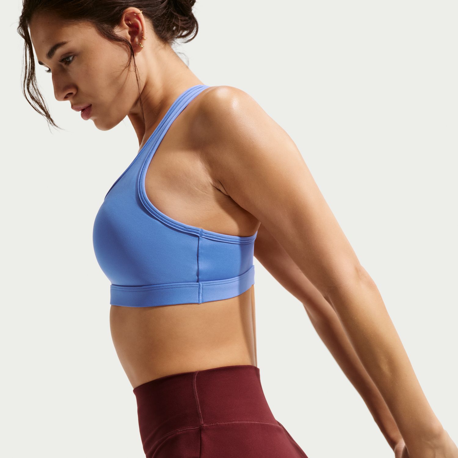 Top de Mulher Swoosh Medium Support Roxo-5