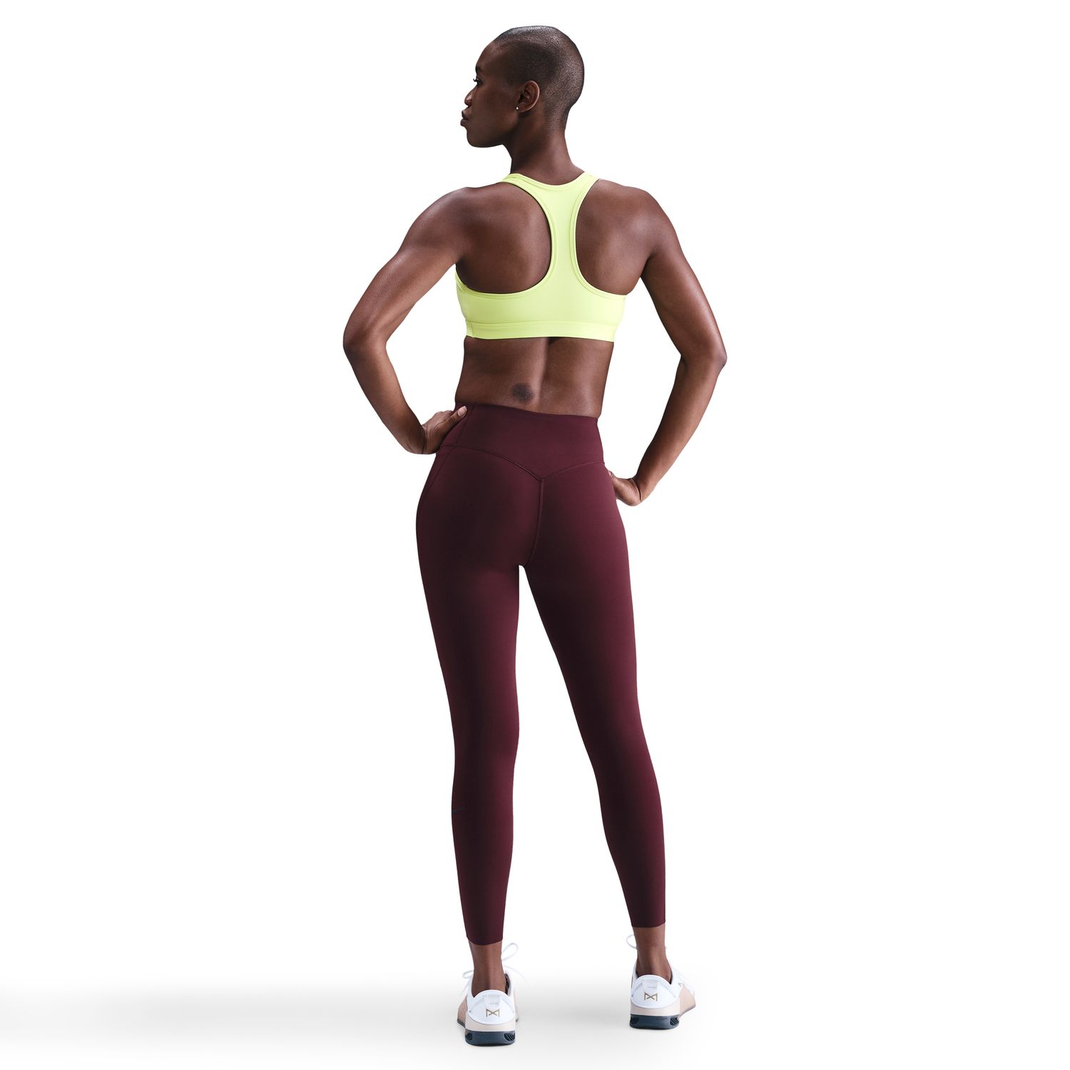 Top de Mulher Swoosh Medium Support Amarelo-2