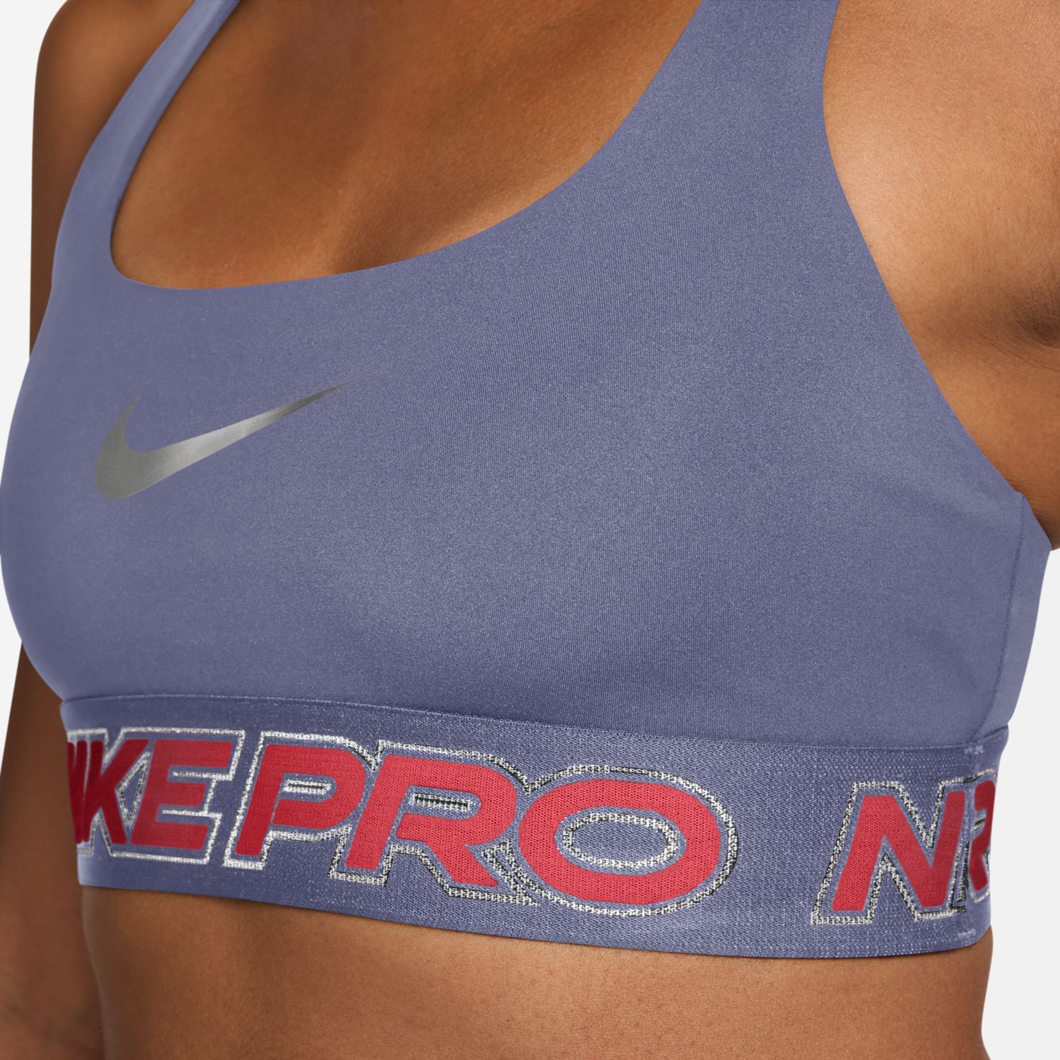 Top de mulher Pro Nike Roxo-3
