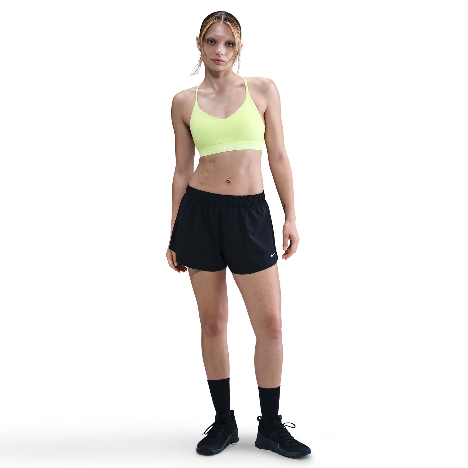 Top de Mulher Indy Suporte Ligeiro Amarelo-3