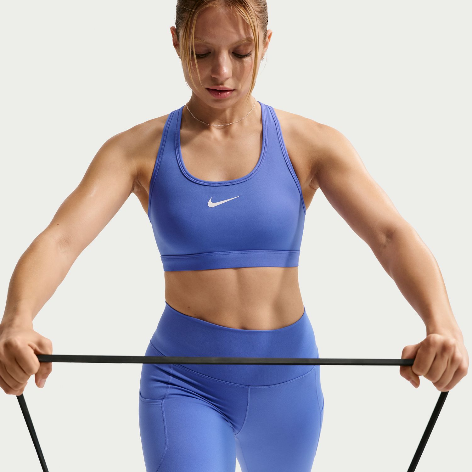 Top de Mulher Swoosh Medium Support Roxo-5