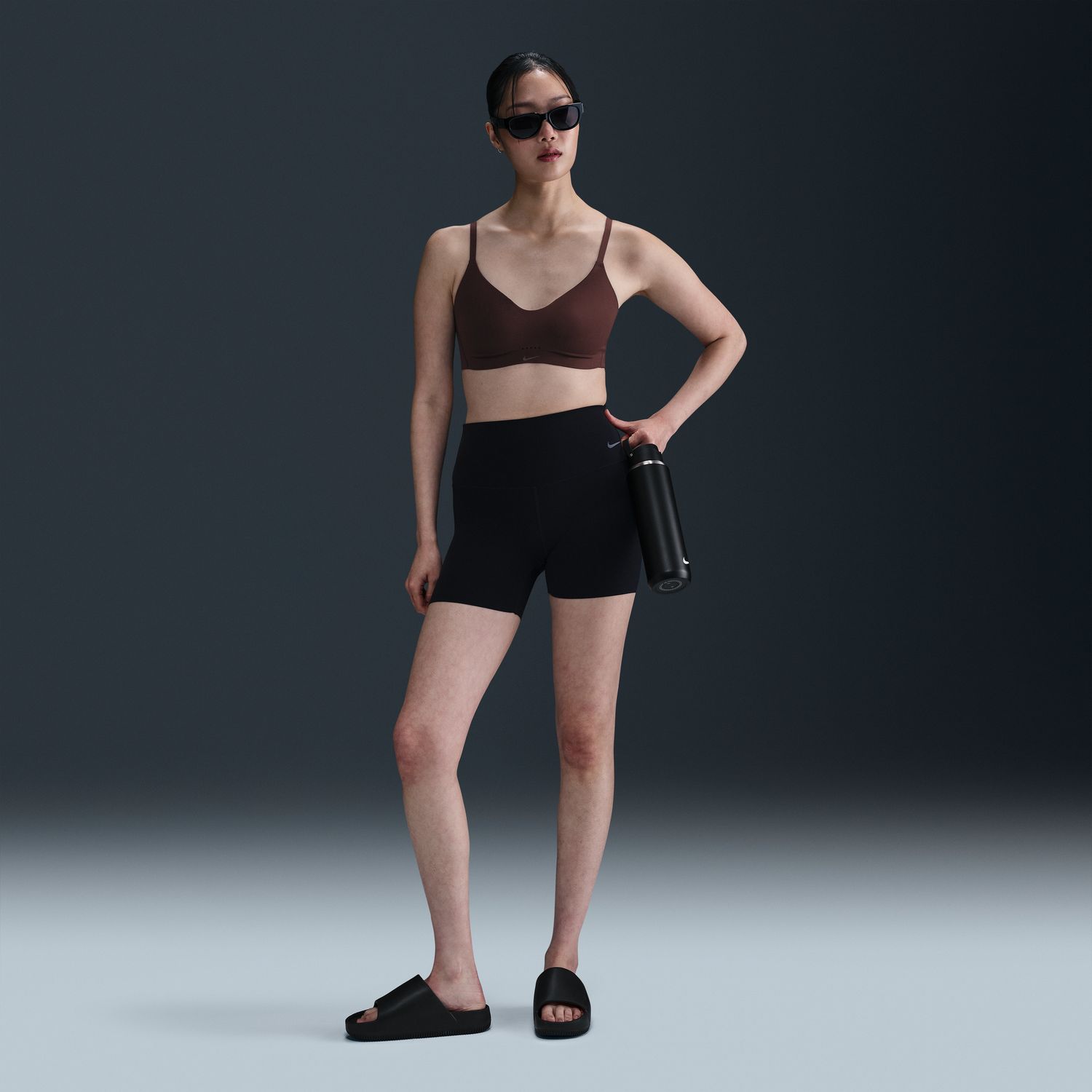 Top de Mulher Alate Minimalist Castanho-3
