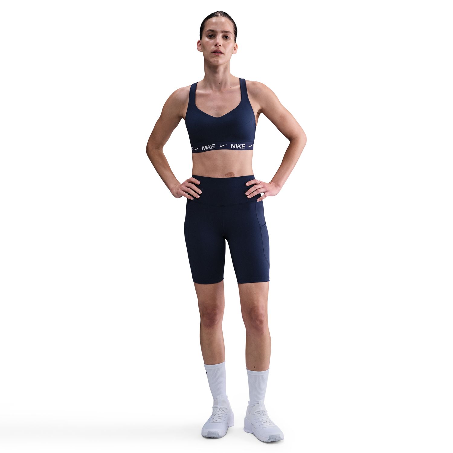 Top de Mulher DF Indy High Support Bra Azul-marinho-3
