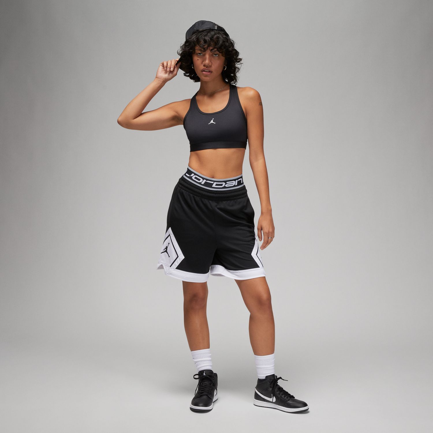 Top de Mulher SPT Jumpman Bra Preto-5