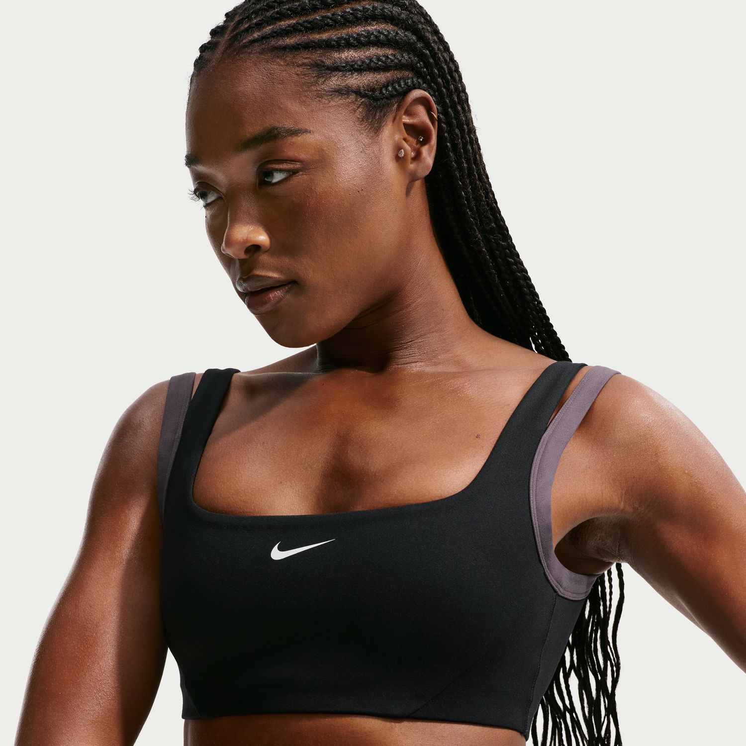 Top de Mulher One Light Support Bra Preto-3