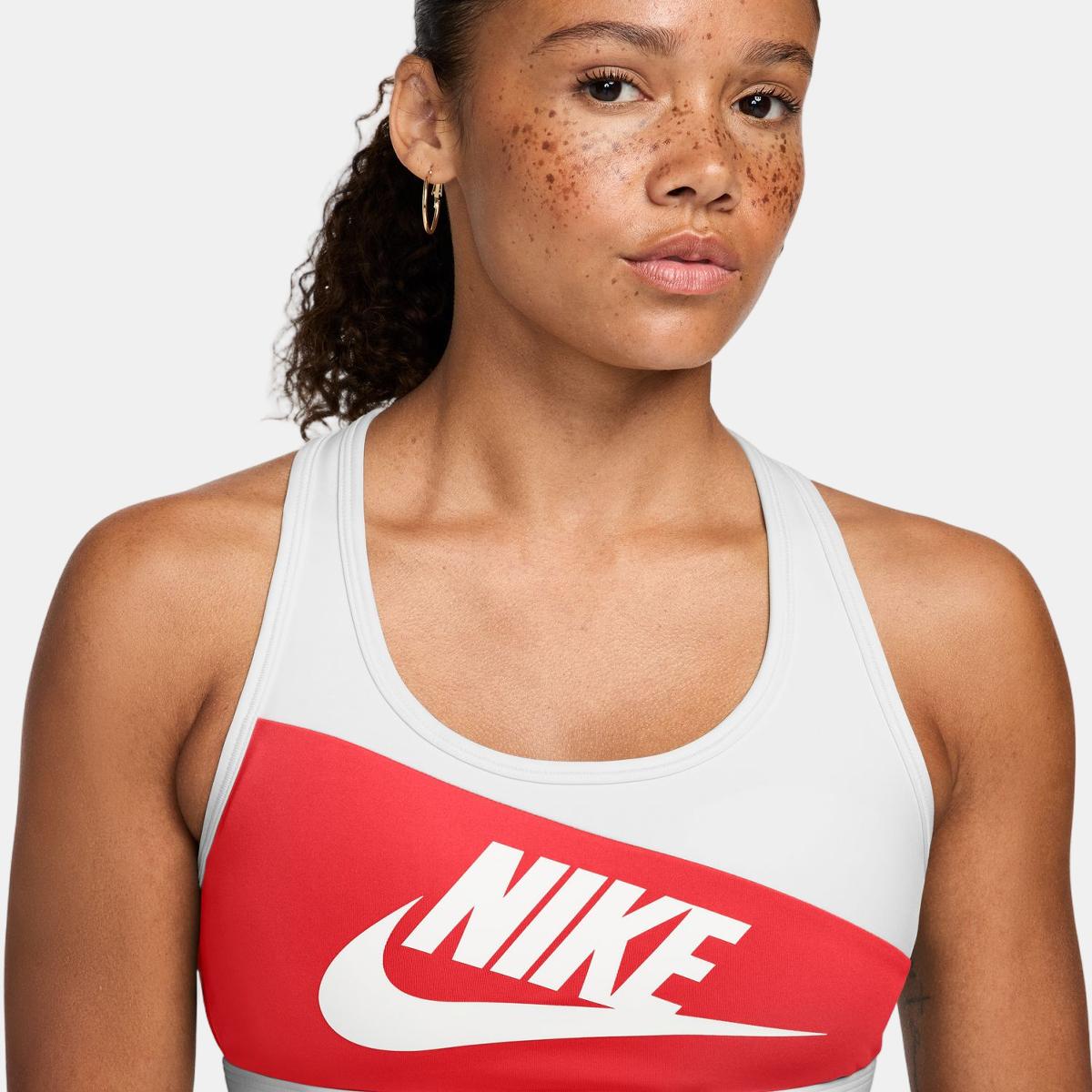 Top de Mulher DF Swoosh Medium Support Bra Vermelho-3