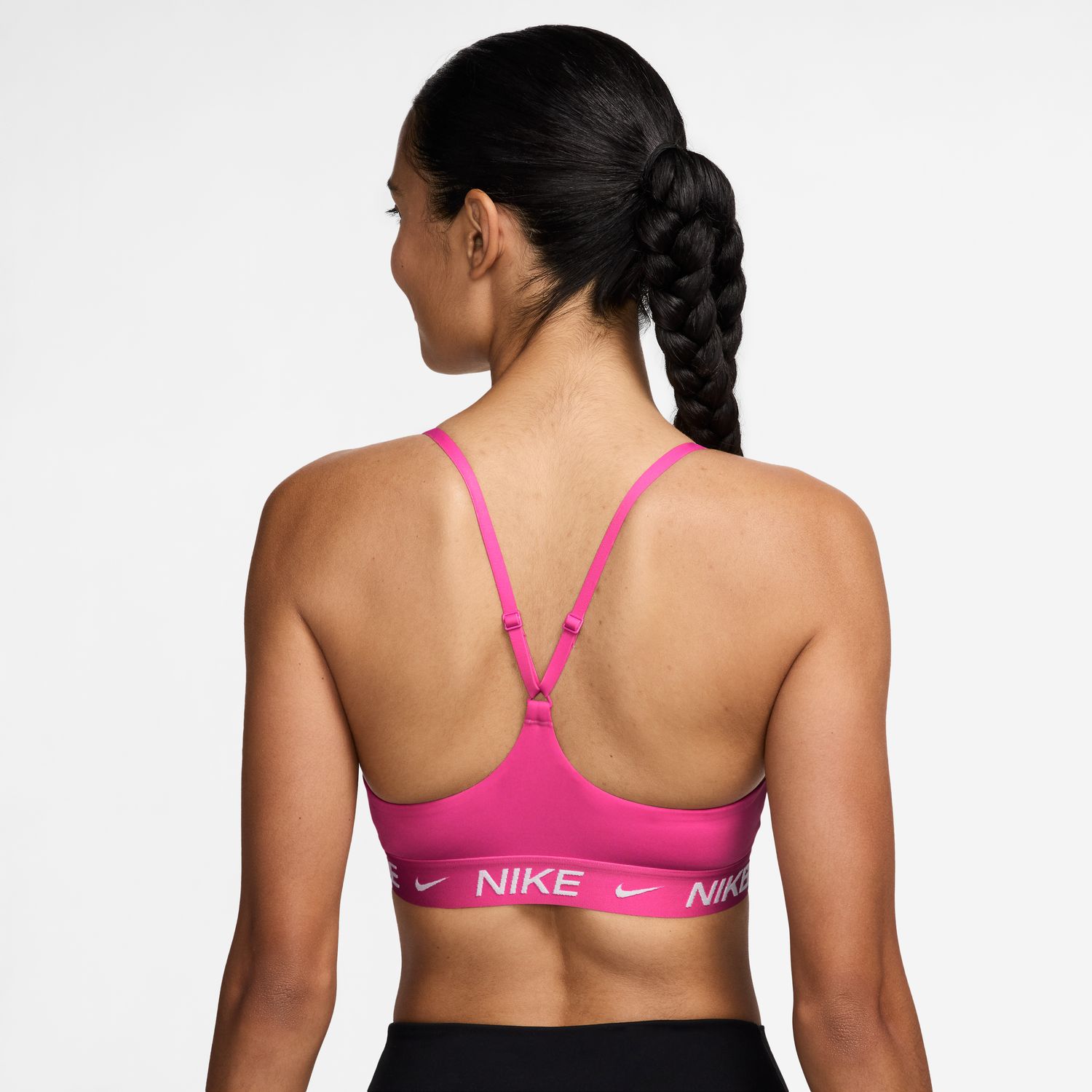 Top de Mulher W Nk DF Indy Lgt Spt Bra Vermelho-2