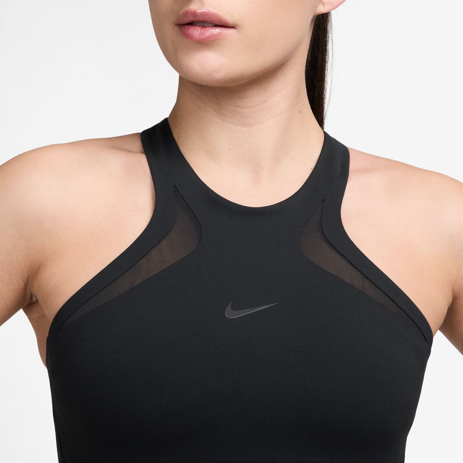 Top de mujer W Nk DF Unvrsa Ms Bra Mesh Nike - Negro Negro-3