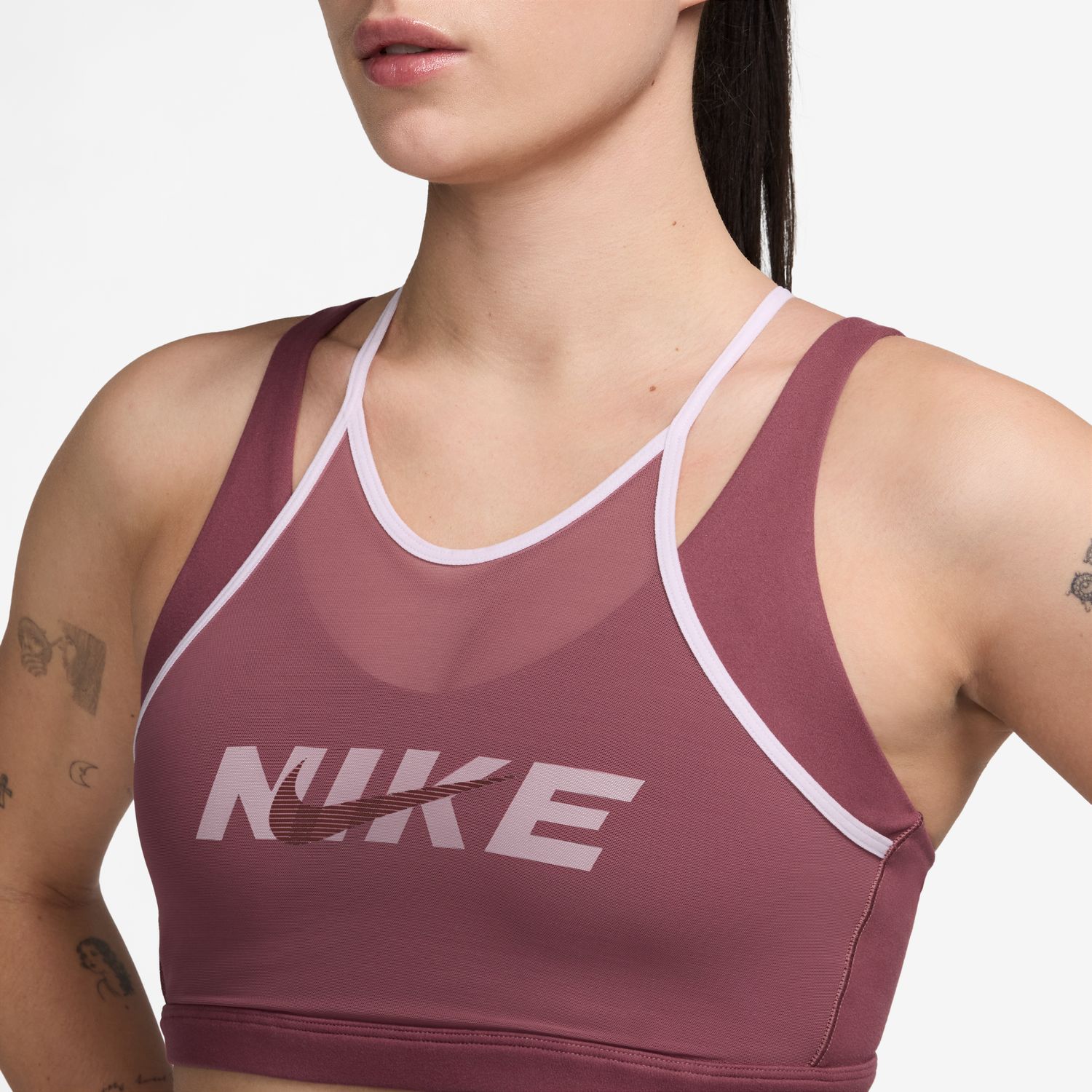 Top de Mulher W Nk DF One Bra Cpsl B Vermelho-3