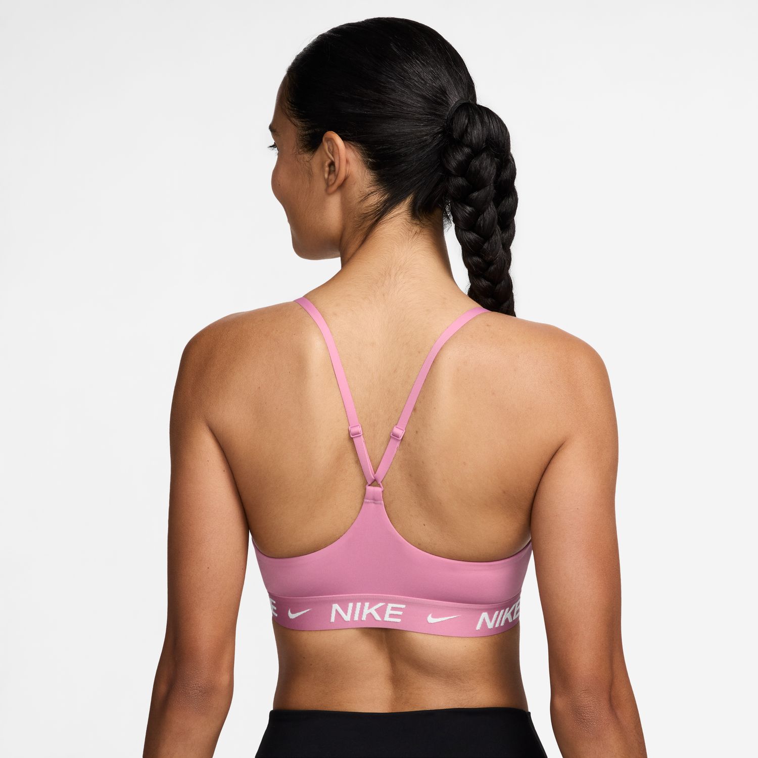 Top de Mulher W Nk DF Indy Lgt Spt Bra Vermelho-2