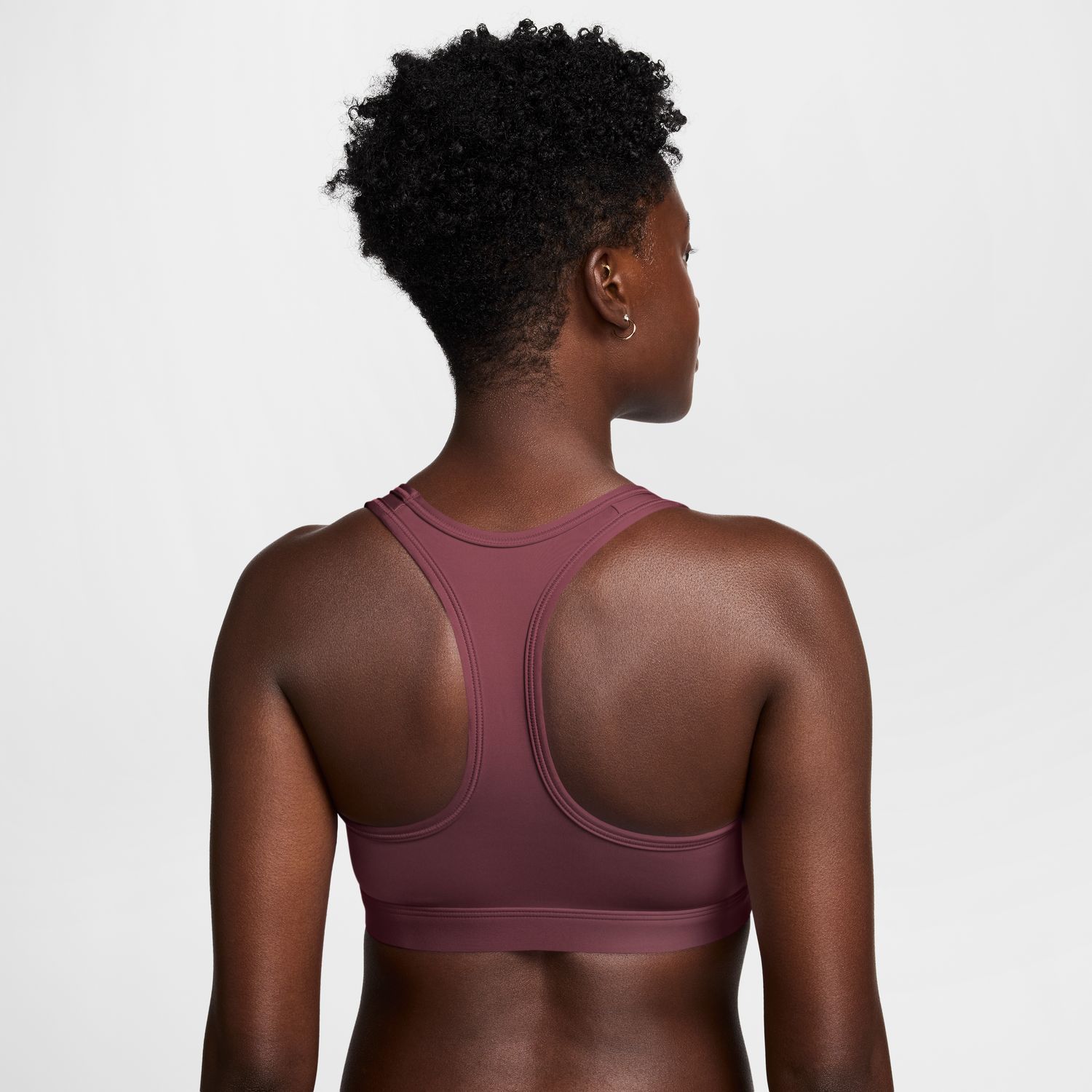 Top de Mulher W NK SWSH MED SPT BRA Vermelho-2
