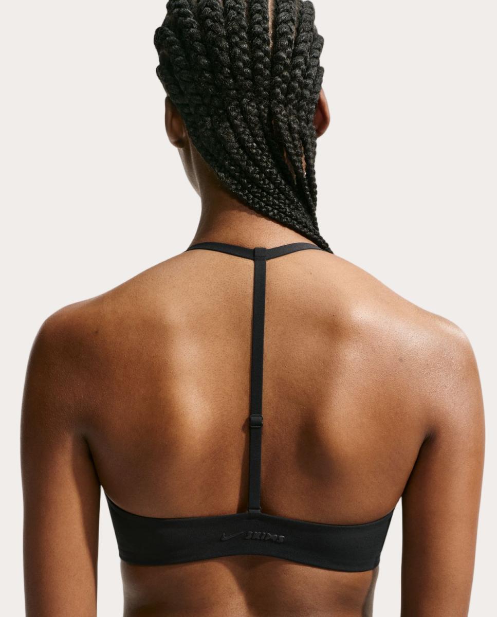 Top de mujer Studio Stretch Bra NikeSKIMS - Negro Negro-2