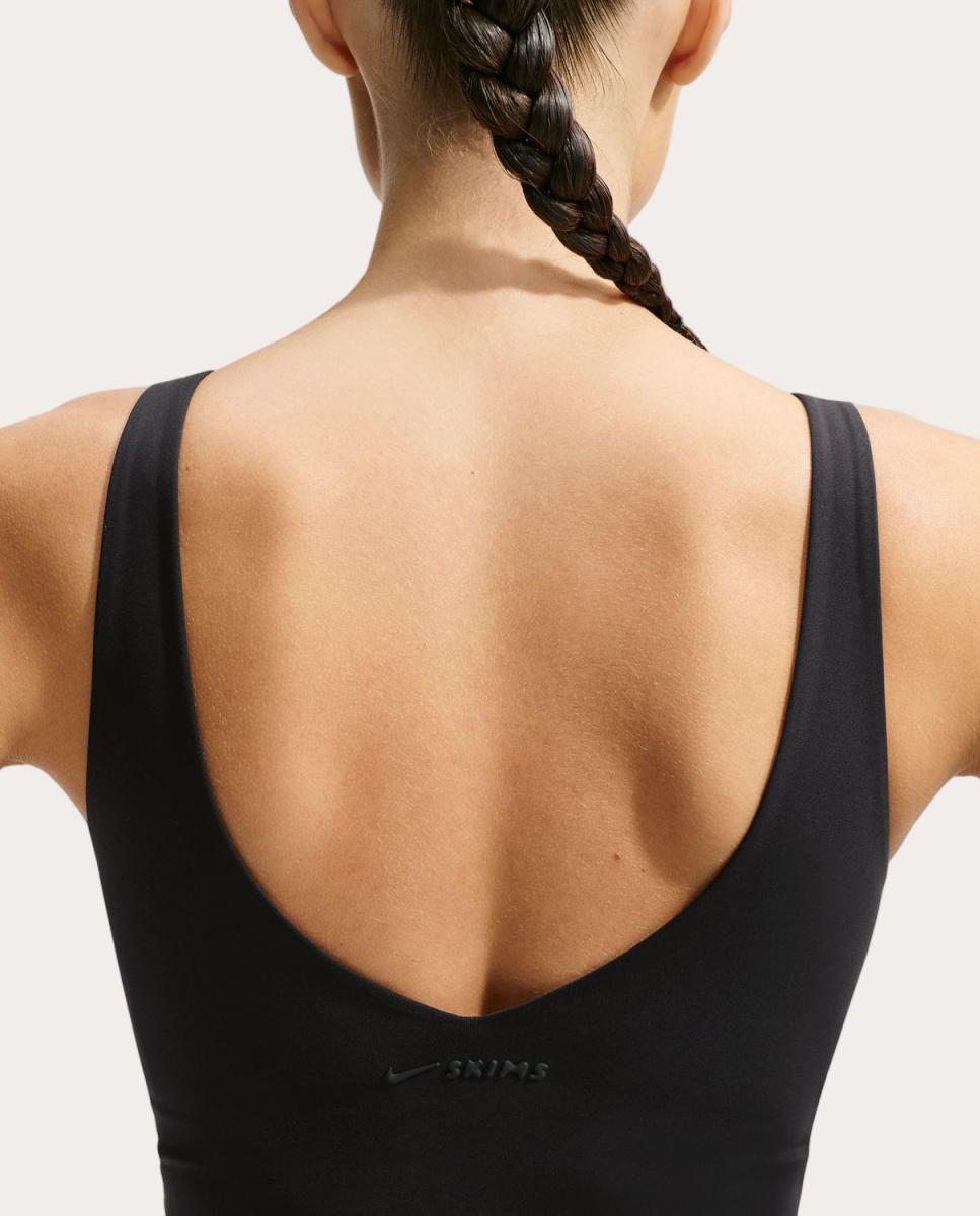 Top de mujer Matte Bra NikeSKIMS - Negro Negro-3