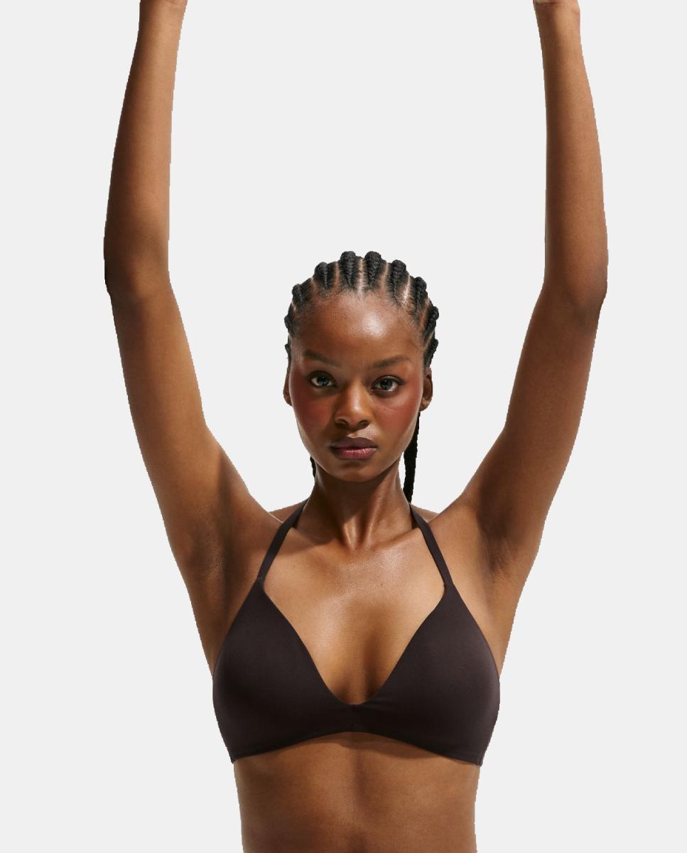 Top de mujer Studio Stretch Bra NikeSKIMS - Marrón Marrón-5