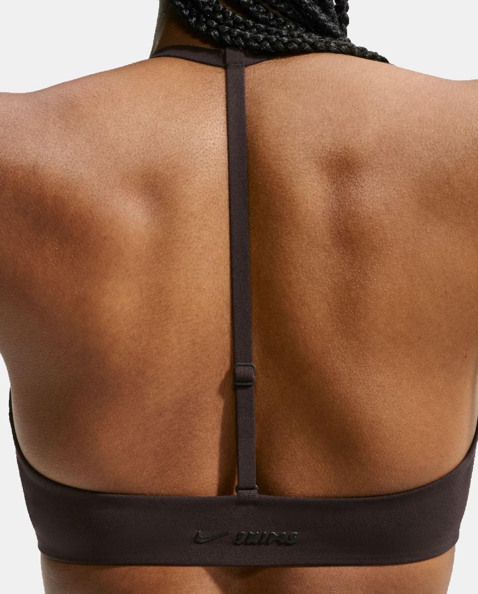 Top de mujer Studio Stretch Bra NikeSKIMS - Marrón Marrón-6