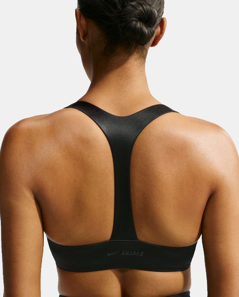 Top de mujer Satin Shine Bra NikeSKIMS - Negro Negro-4
