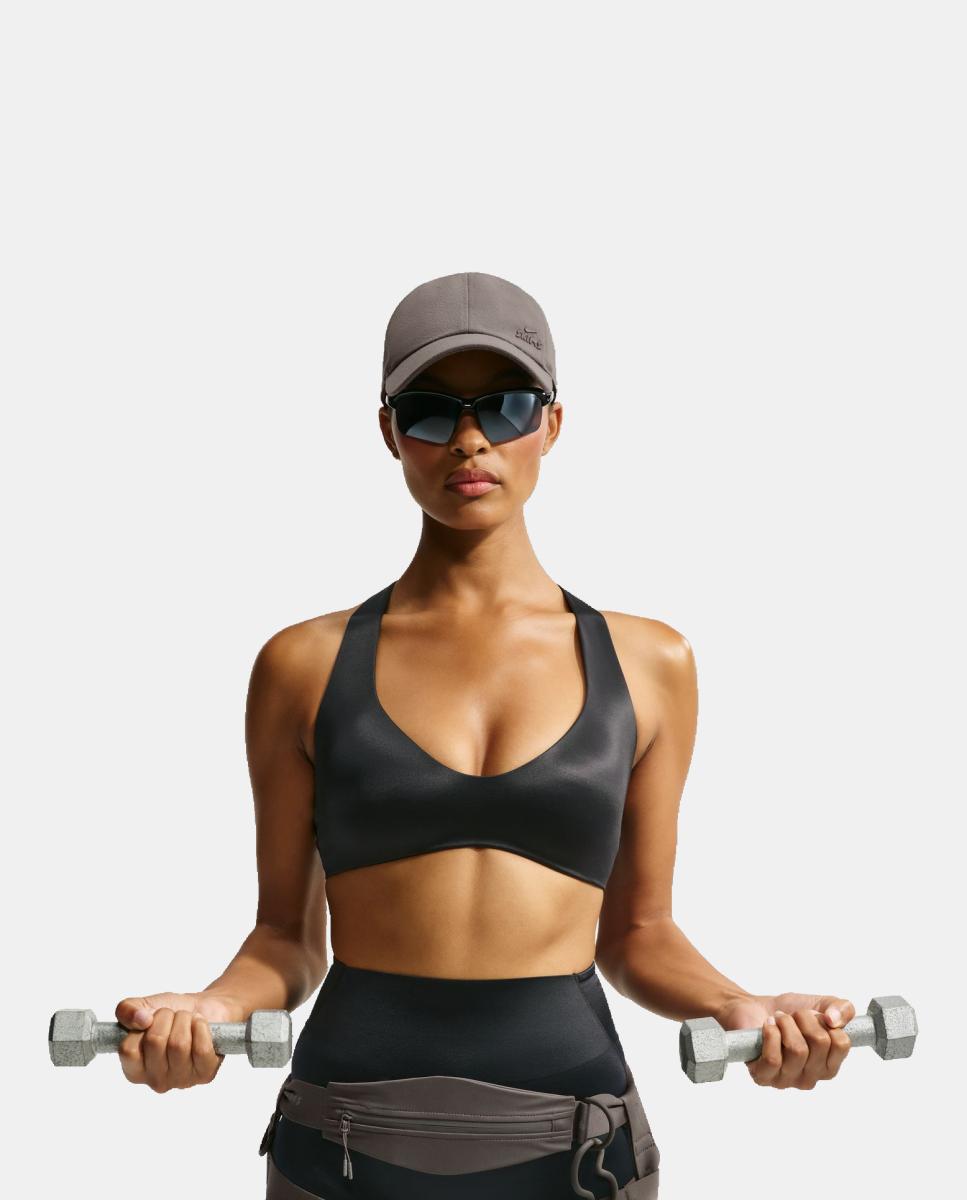 Top de mujer Satin Shine Bra NikeSKIMS - Negro Negro-5