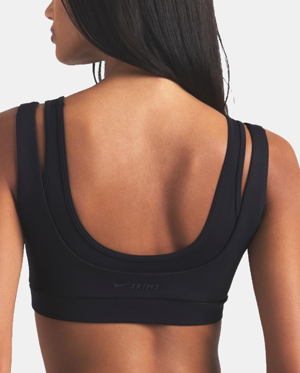 Top de mujer Matte Scoop Bra NikeSKIMS - Negro Negro-4
