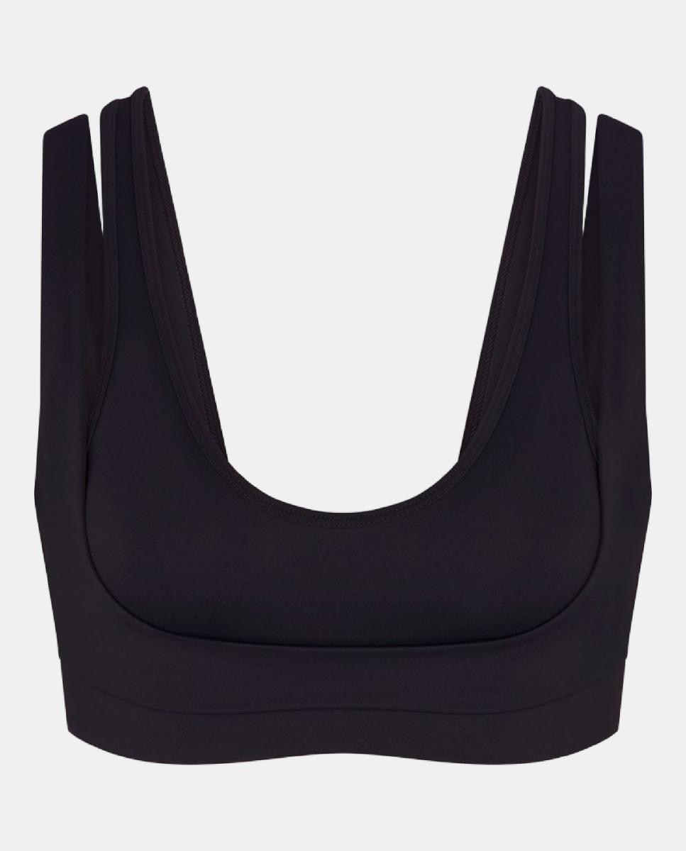 Top de mujer Matte Scoop Bra NikeSKIMS - Negro Negro-7