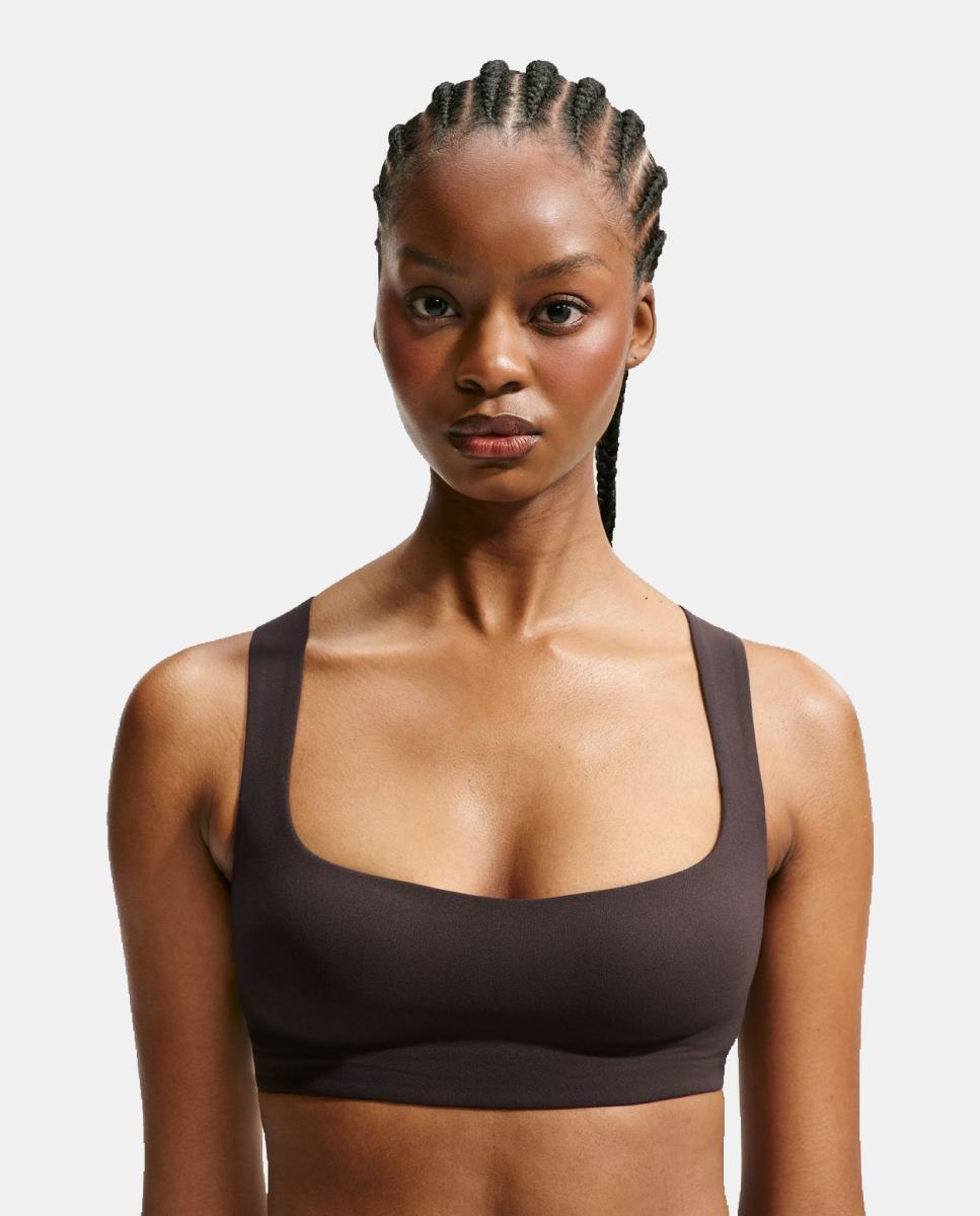 Top de mujer Studio Stretch Bra NikeSKIMS - Marrón Marrón-3