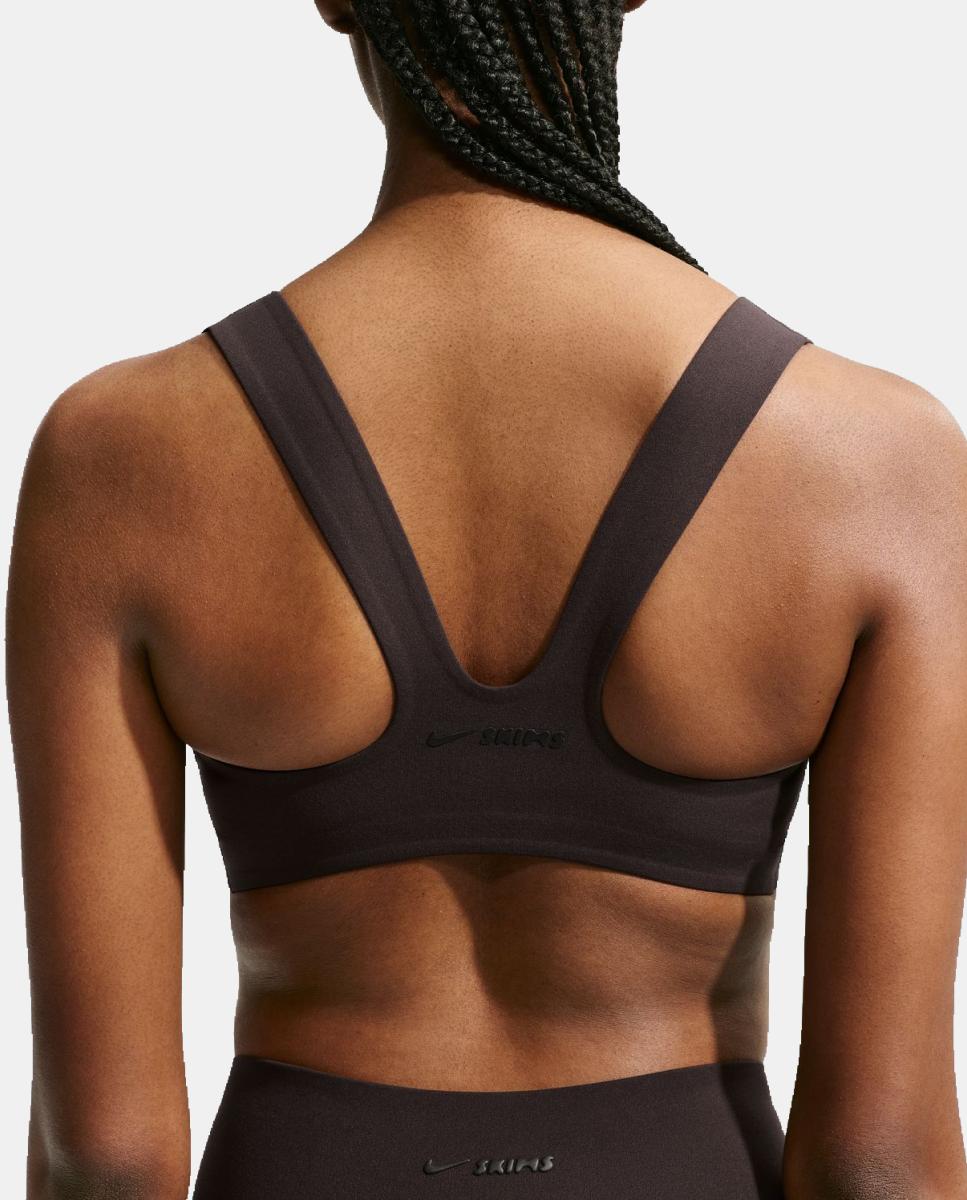 Top de mujer Studio Stretch Bra NikeSKIMS - Marrón Marrón-4