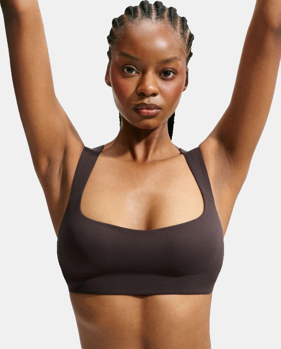 Top de mujer Studio Stretch Bra NikeSKIMS - Marrón Marrón-5