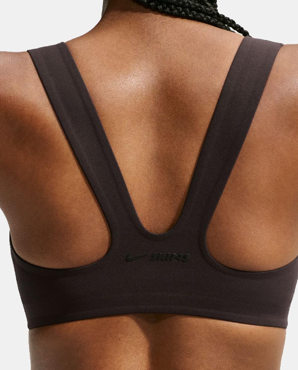 Top de mujer Studio Stretch Bra NikeSKIMS - Marrón Marrón-6