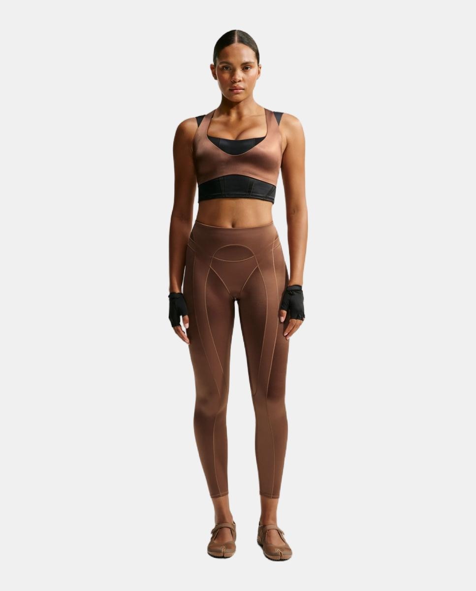 Imagen 0 de Top de mujer Satin Shine Bra NikeSKIMS Marrón