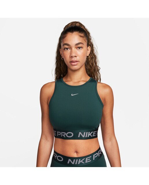T-shirt Curta de Mulher Pro Dri-FIT Verde-escuro-1