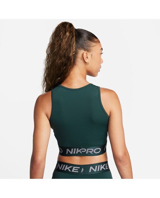 T-shirt Curta de Mulher Pro Dri-FIT Verde-escuro-2