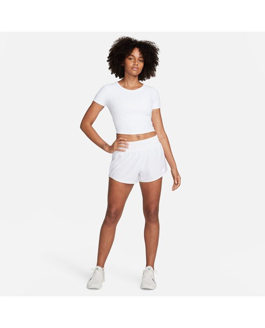 T-shirt de Mulher One Fitted Branco / Preto-5