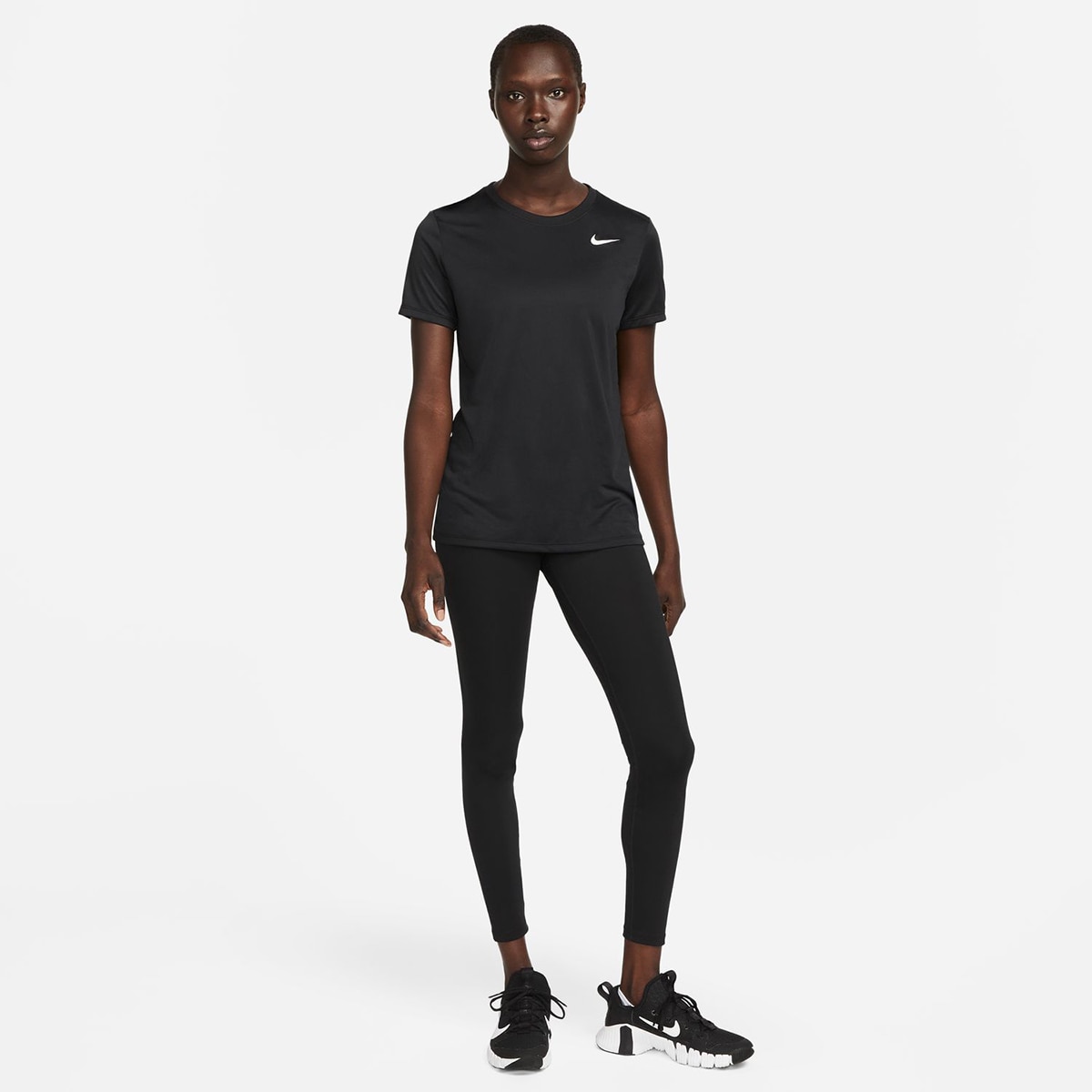 T-shirt de mulher Dri-FIT Nike Branco-4