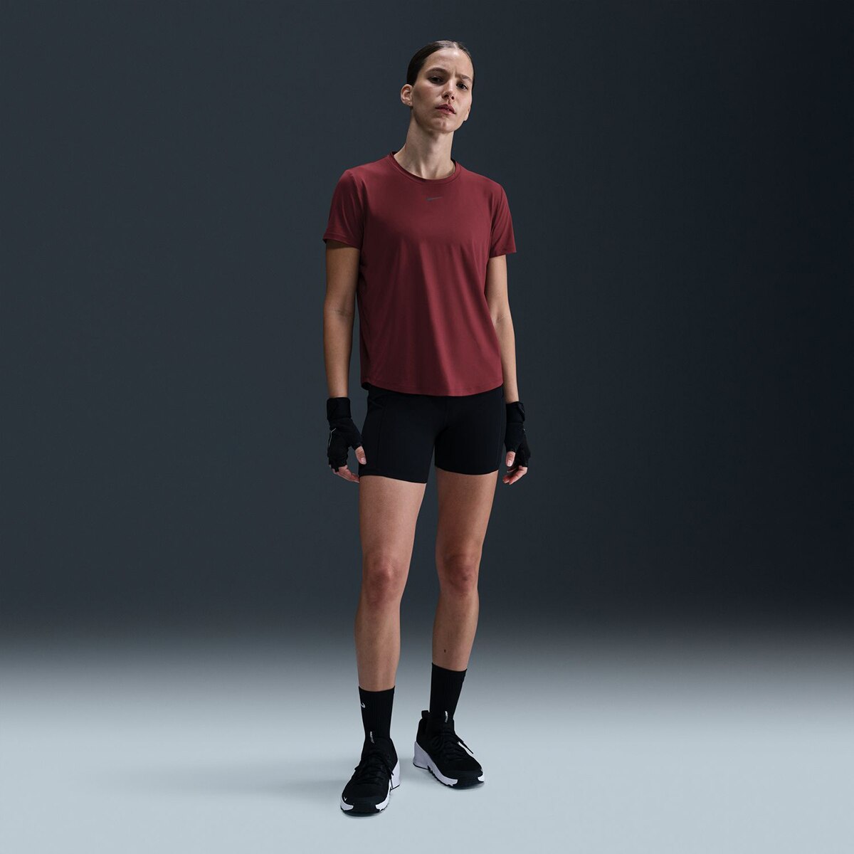 T-shirt de Mulher One Classic Grená-1