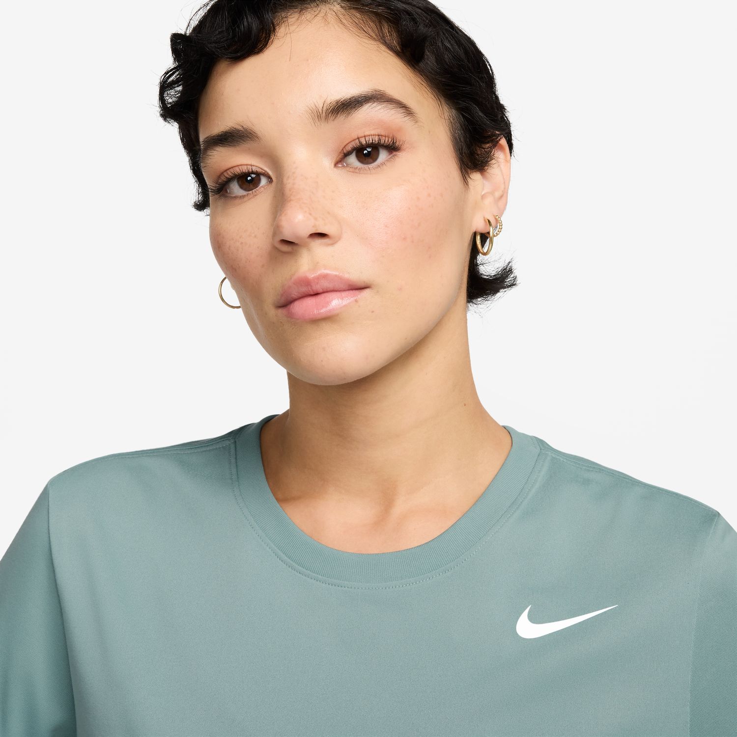 T-shirt de mulher Dri-FIT Nike Azul-3