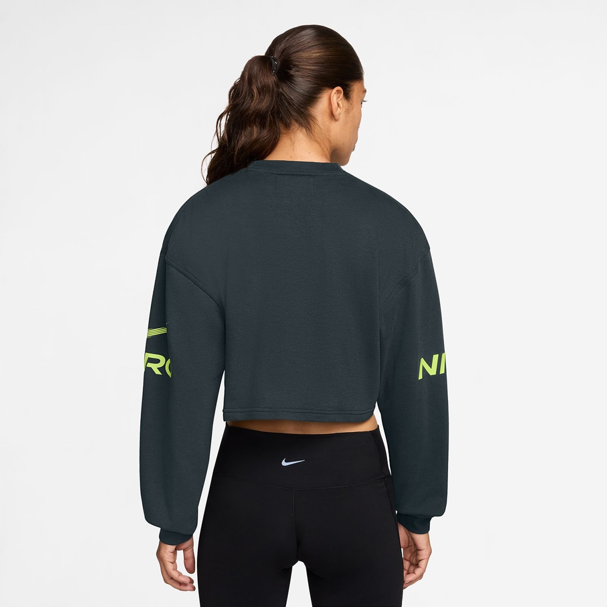 Sweatshirt de mulher Pro Nike Verde-2