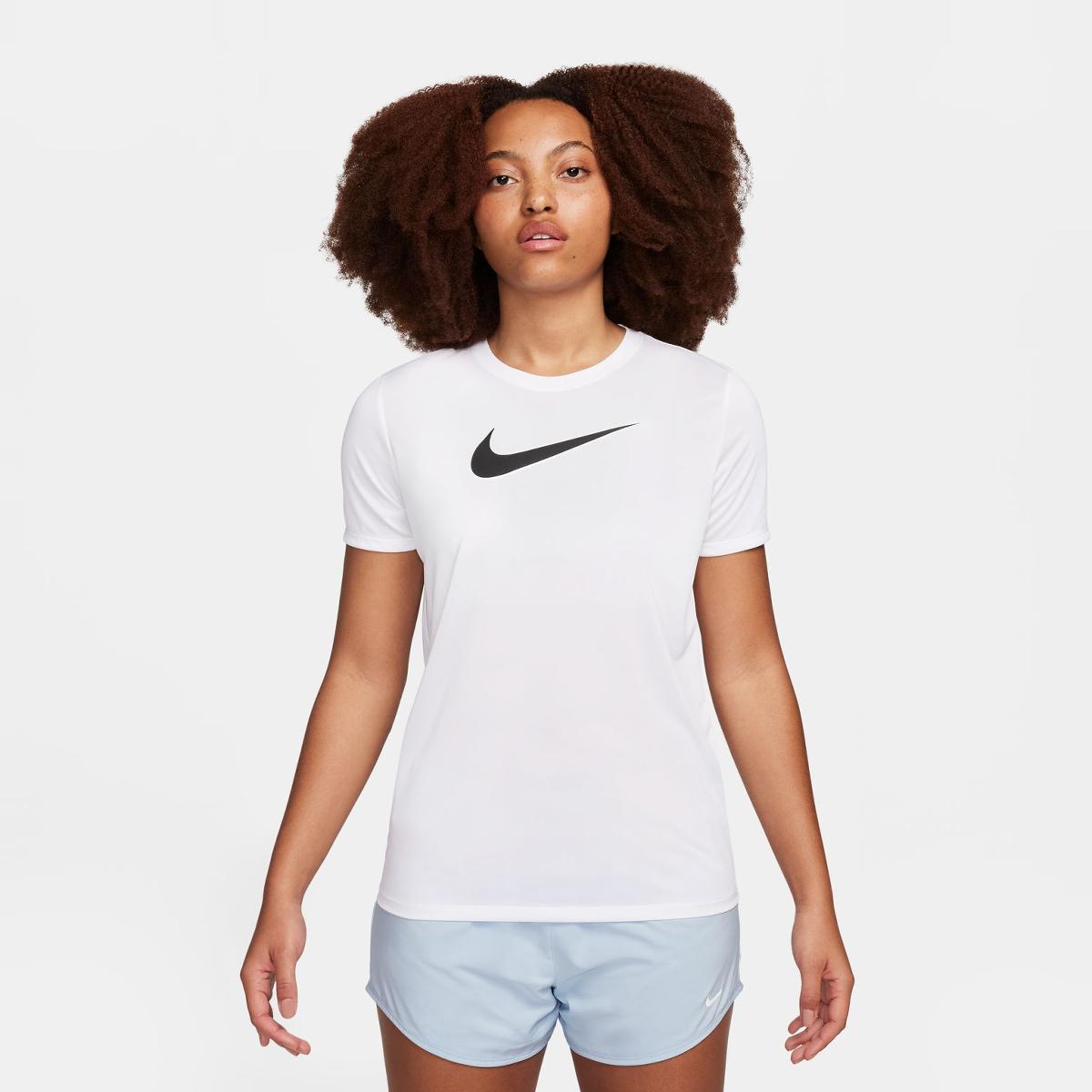 T-shirt de Training de Mulher W NK DF TEE RLGND HBR Branco-1