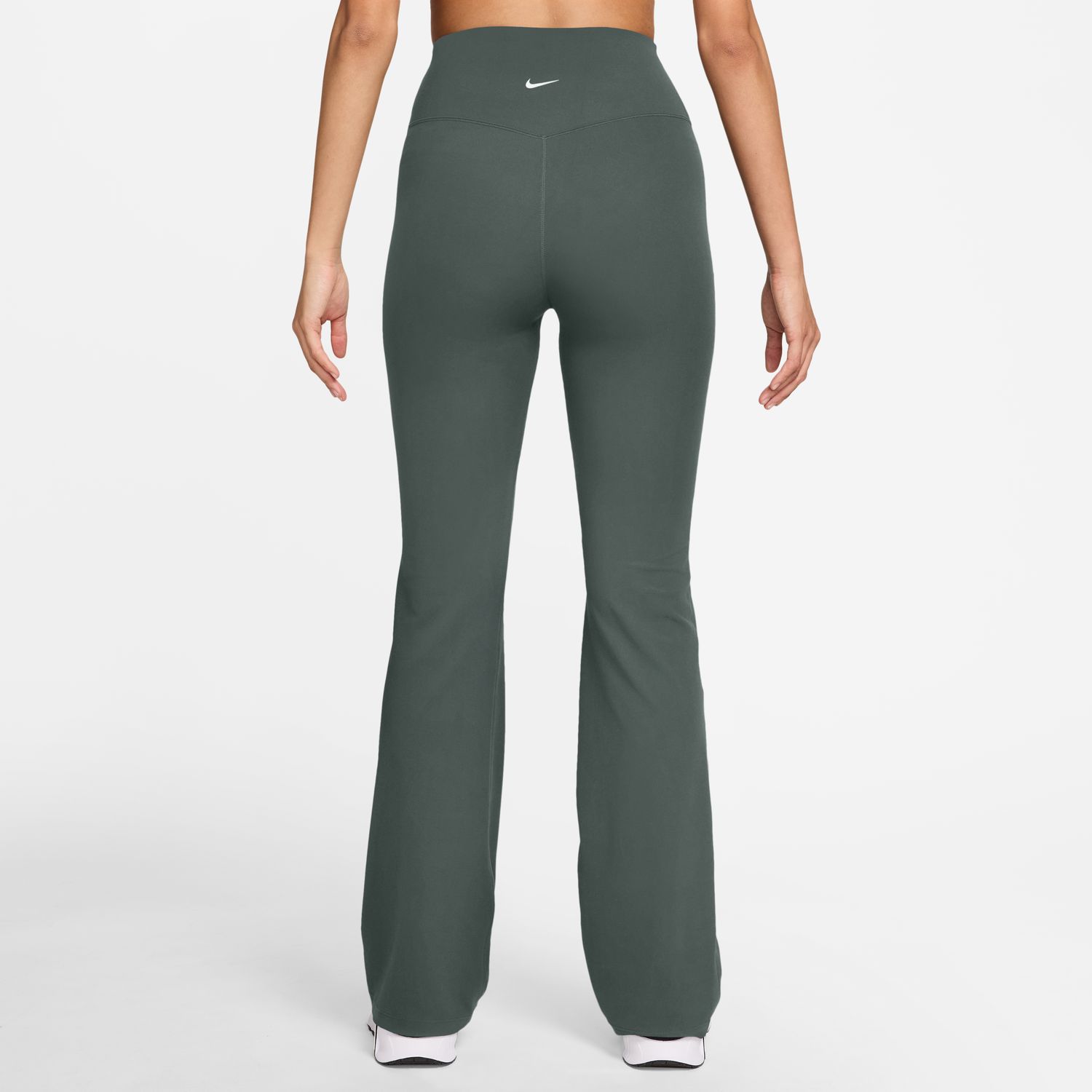 Malla larga de mujer W Nk DF Zenvy HR Flare Useam Nike - Verde Verde-2