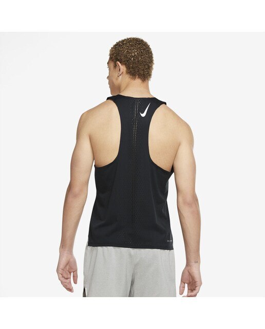 T-shirt de Homem Dri-FIT ADV AeroSwift Nike Preto / Branco-2