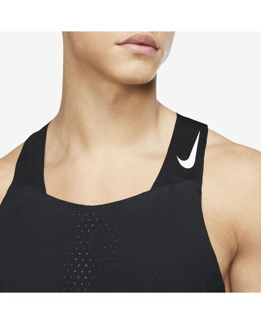 T-shirt de Homem Dri-FIT ADV AeroSwift Nike Preto / Branco-3