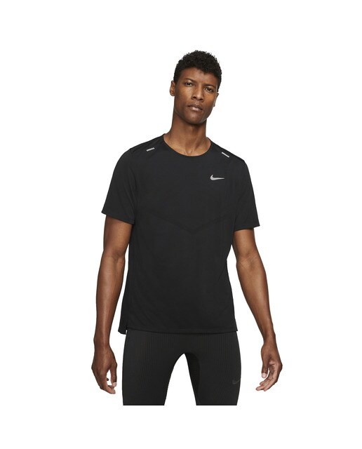 T-shirt de Homem Dri-Fit Rise 365 Nike Preto / Cinzento-1