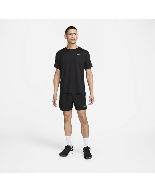 T-shirt de homem Miler Nike Preto-5