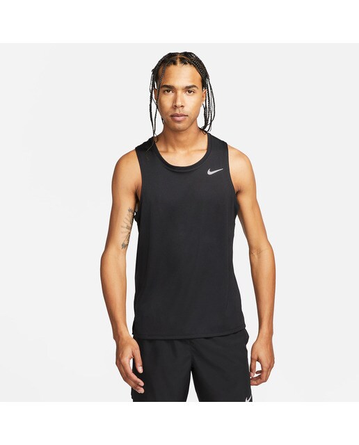 T-shirt de homem Dri-FIT Miler Nike Preto-1